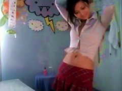 I Like To See This Pretty Asian Webcam Girl Wearing Sexy Red Plaid Skirt Porn Videos