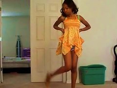 Slim Ebony Teen Dancing Temptingly In Amateur Clip Porn Videos
